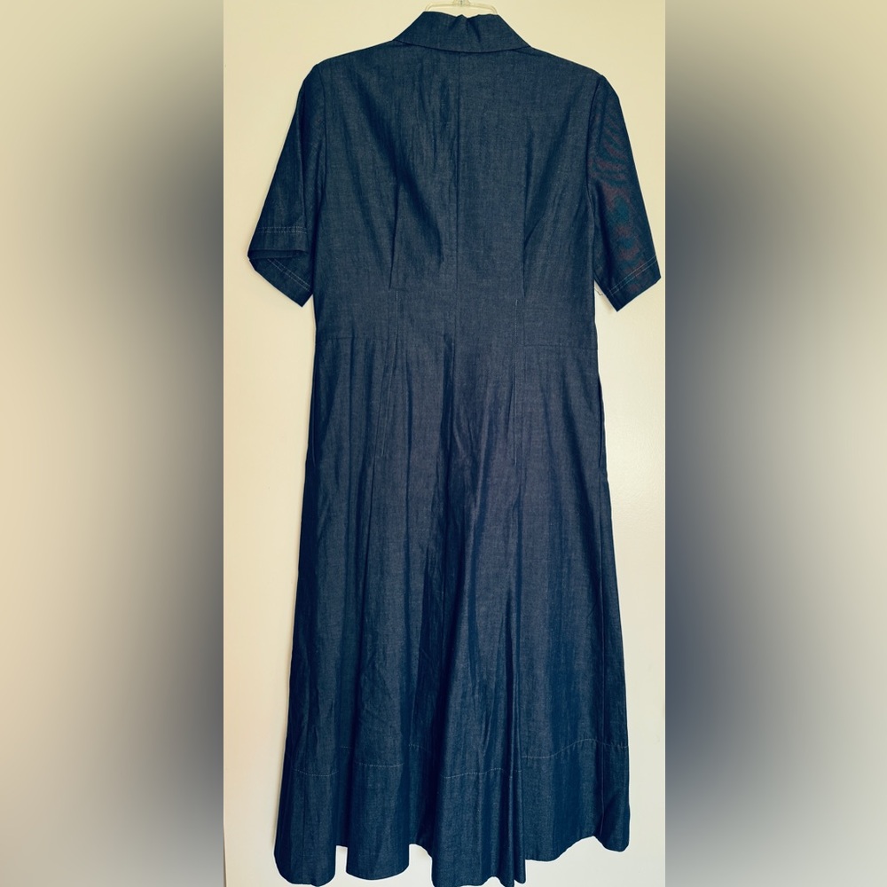 NWT: Vince Denim Shirt Midi Dress - current Season - Picture 12 of 15